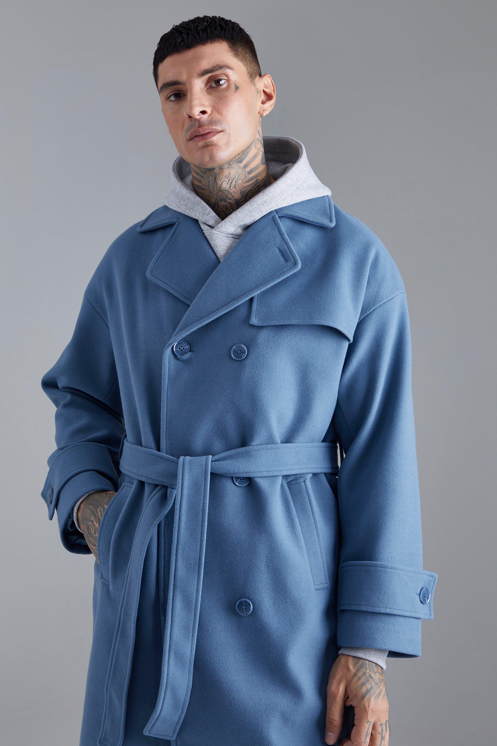 Boohoo mens sale trench coat